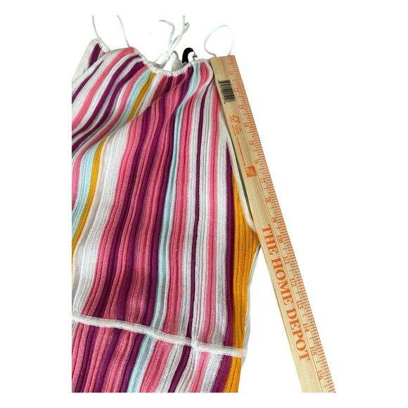 Lover The Label Holly Midi Dress Size 10 Rainbow Halter - Picture 14 of 16